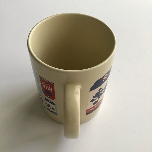 Vintage Disney Parks Luggage Tags Travel Theme Coffee Mug Ceramic Tea Cup MINT - Picture 12 of 14